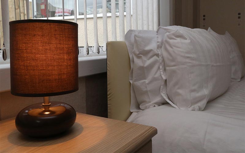 Soft pillows and comfortable bedding